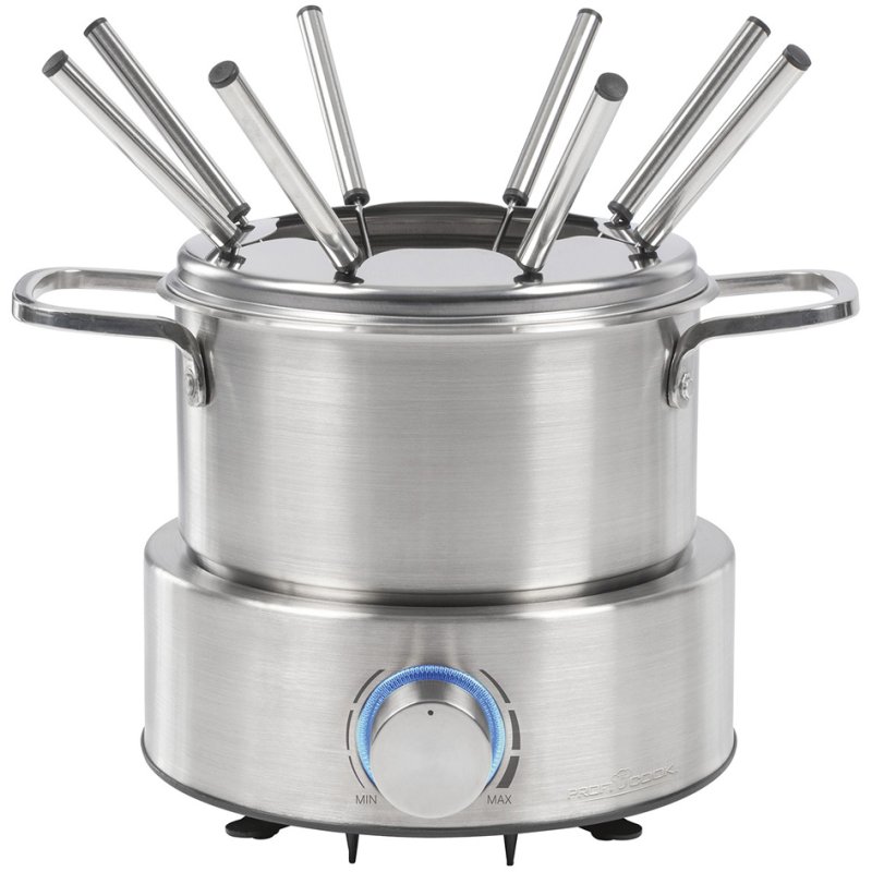 PROFI COOK ensemble à fondue PC-FD 128, acier inoxydable, 1,2 litre, 800 watts